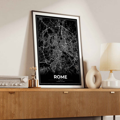 Rome Modern Map Poster