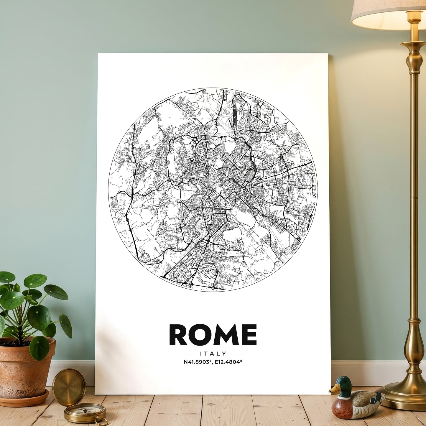 Rome Spot Map Poster