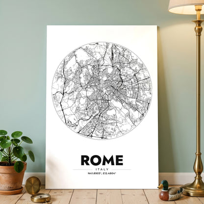 Rome Spot Map Poster