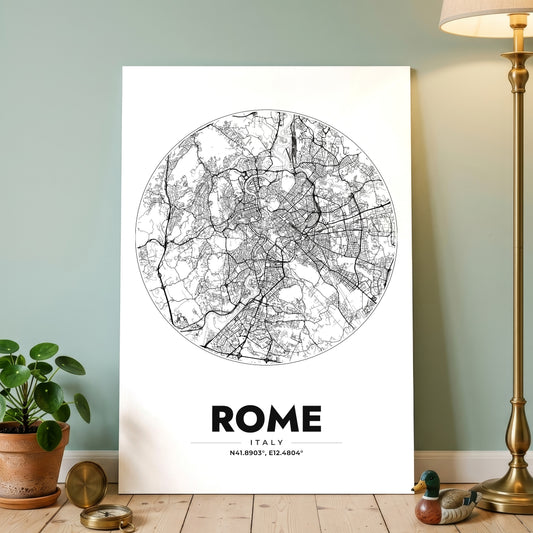 Rome Spot Map Poster