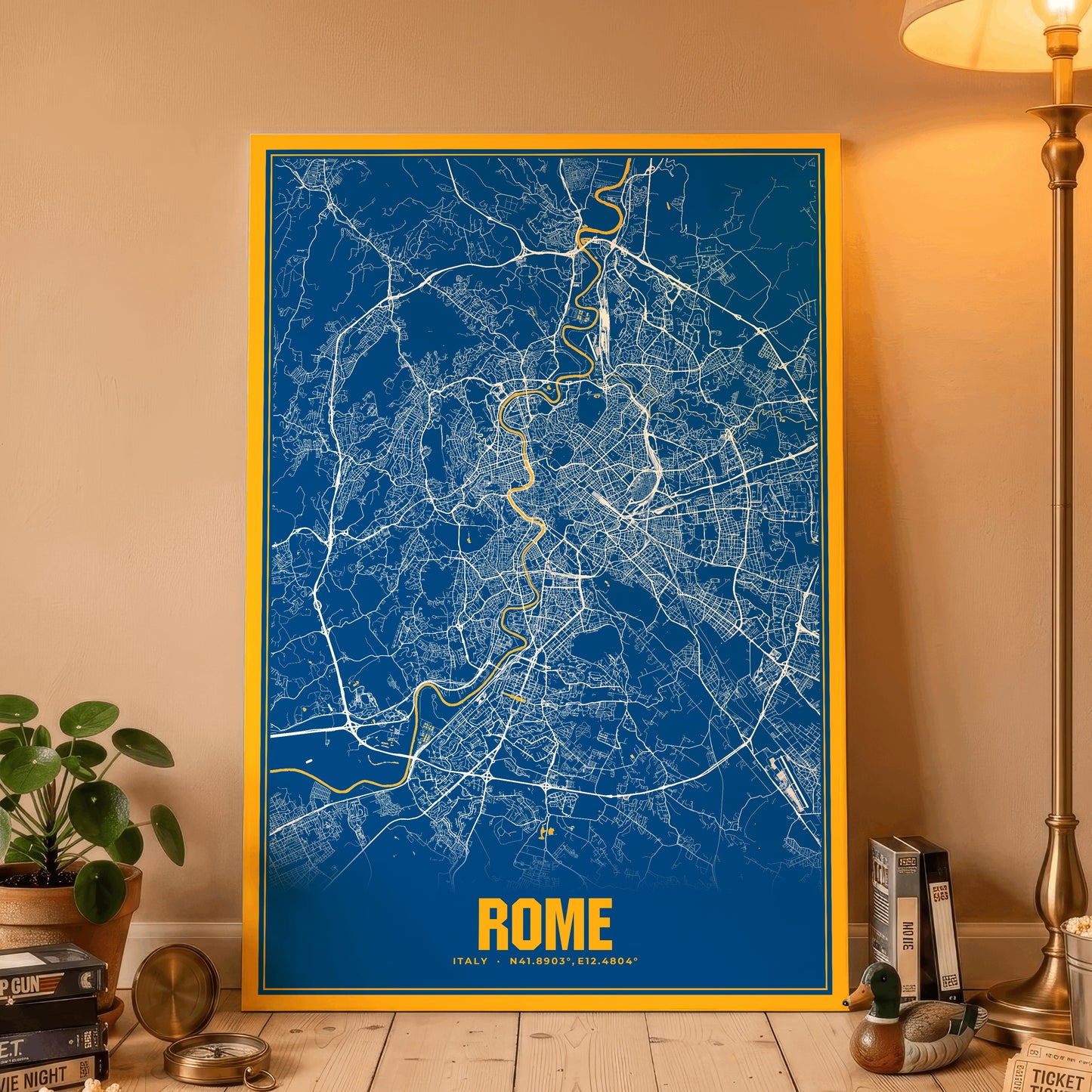 Rome Blockbuster Map Poster