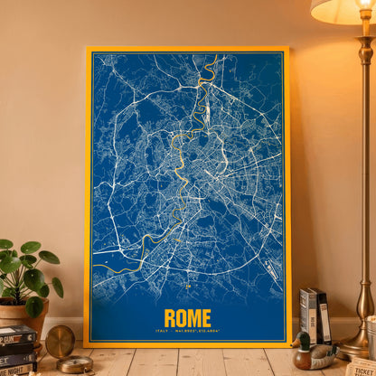Rome Blockbuster Map Poster
