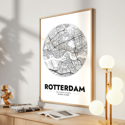 Rotterdam Spot Map Poster