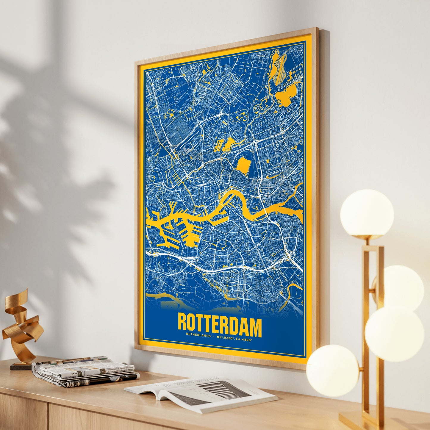 Rotterdam Blockbuster Map Poster