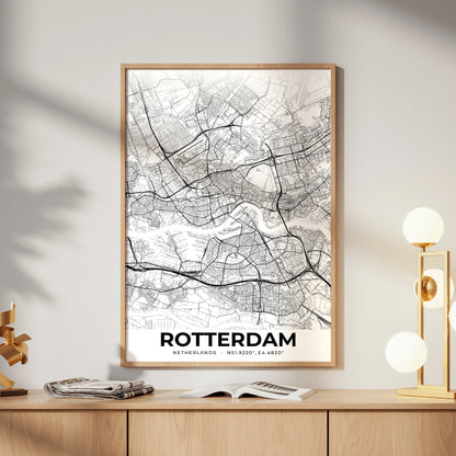 Rotterdam Elegant Map Poster