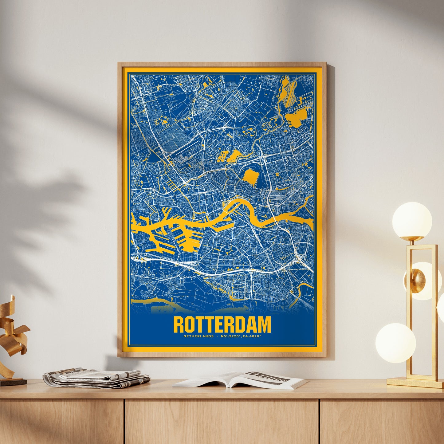 Rotterdam Blockbuster Map Poster