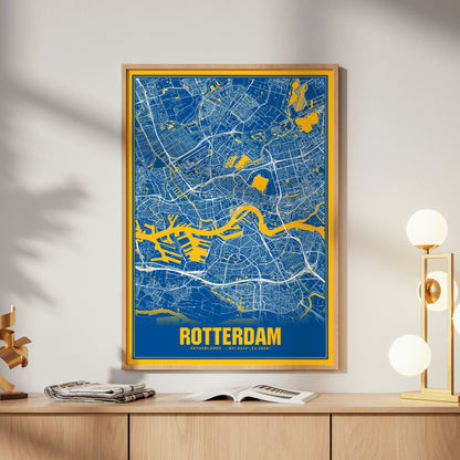 Rotterdam Blockbuster Map Poster