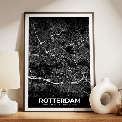 Rotterdam Elegant Map Poster