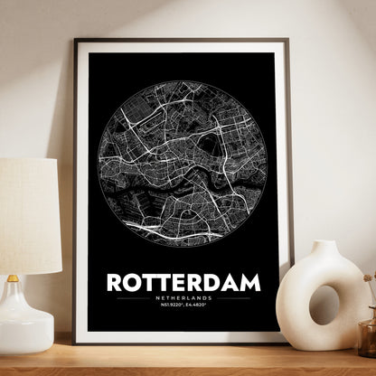 Rotterdam Spot Map Poster