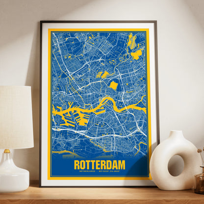 Rotterdam Blockbuster Map Poster