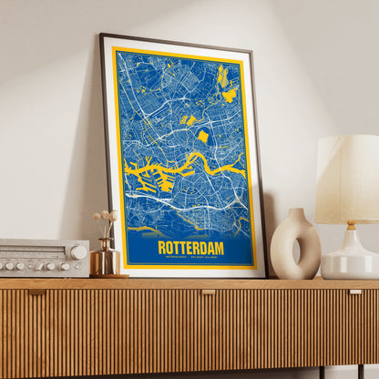 Rotterdam Blockbuster Map Poster