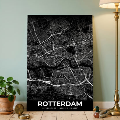 Rotterdam Elegant Map Poster