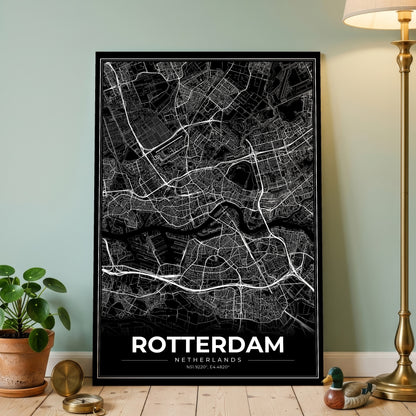 Rotterdam Modern Map Poster
