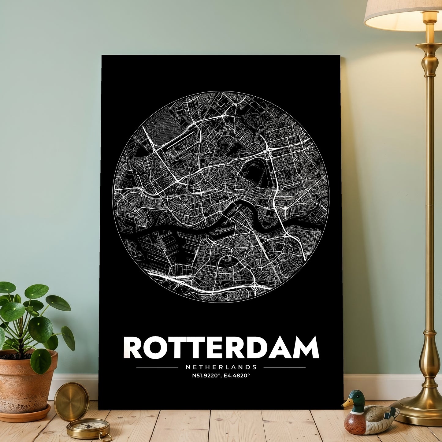 Rotterdam Spot Map Poster