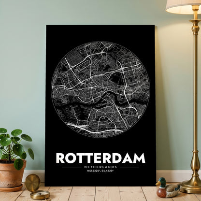 Rotterdam Spot Map Poster