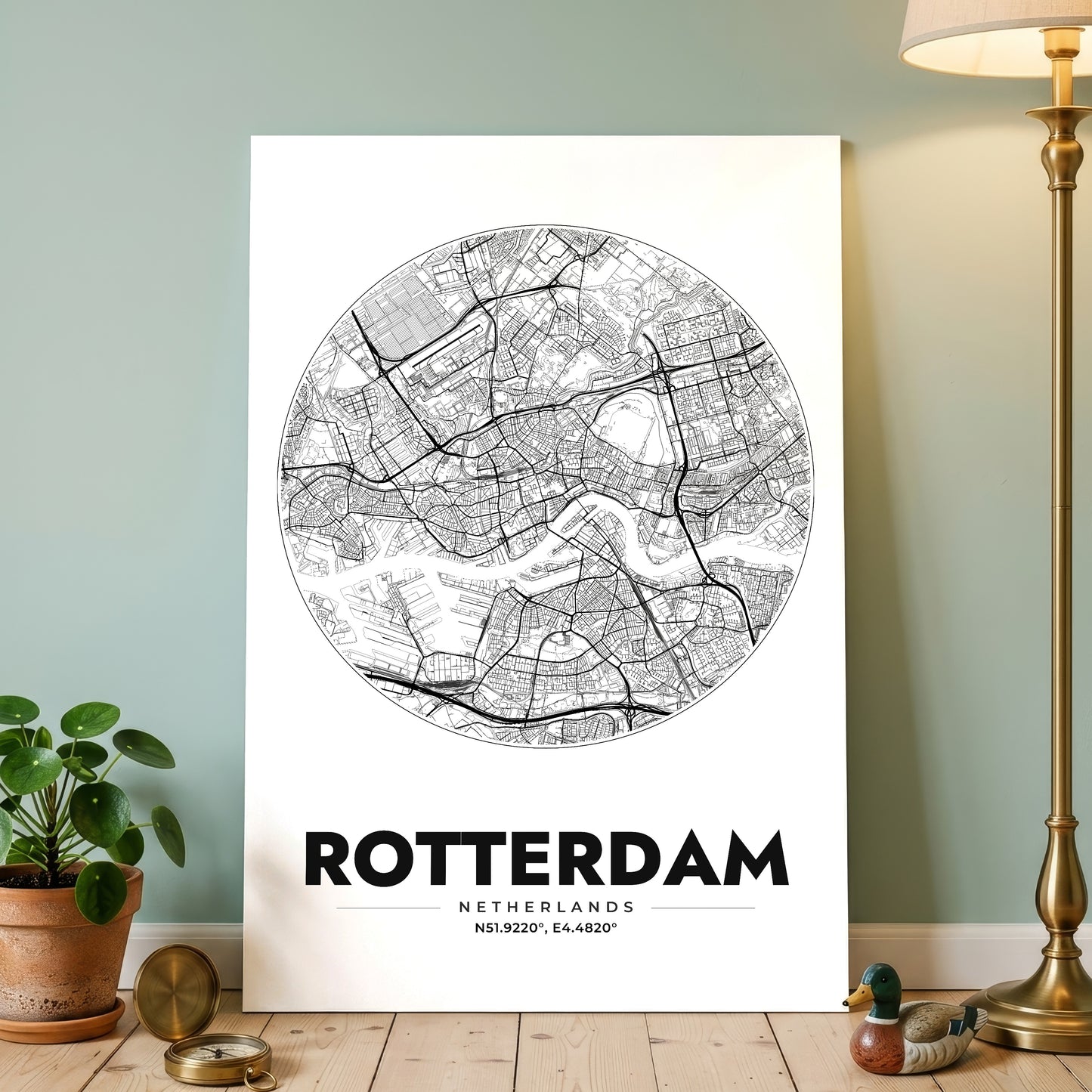 Rotterdam Spot Map Poster