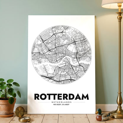 Rotterdam Spot Map Poster