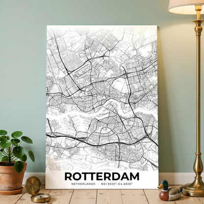 Rotterdam Elegant Map Poster