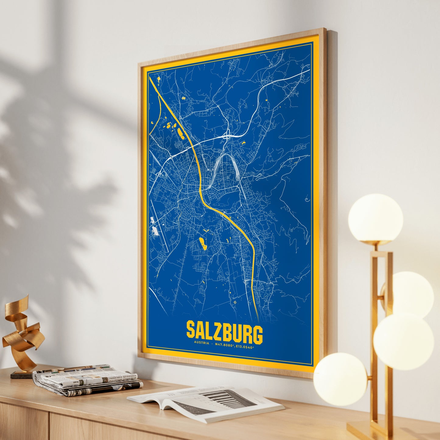 Salzburg Blockbuster Map Poster