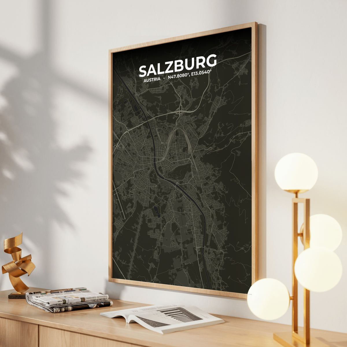 Salzburg Sable Map Poster