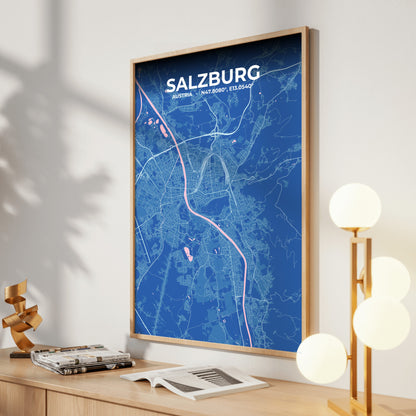 Salzburg Candy Map Poster