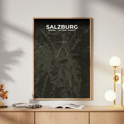 Salzburg Sable Map Poster