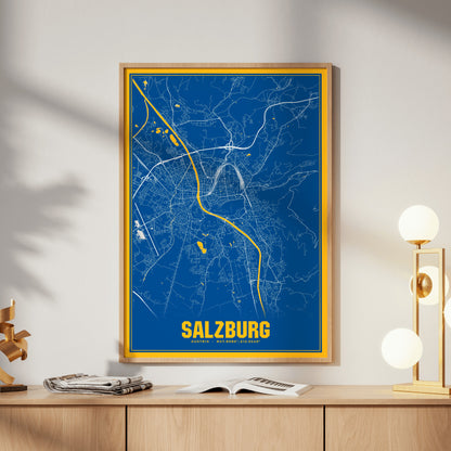Salzburg Blockbuster Map Poster