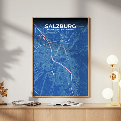 Salzburg Candy Map Poster