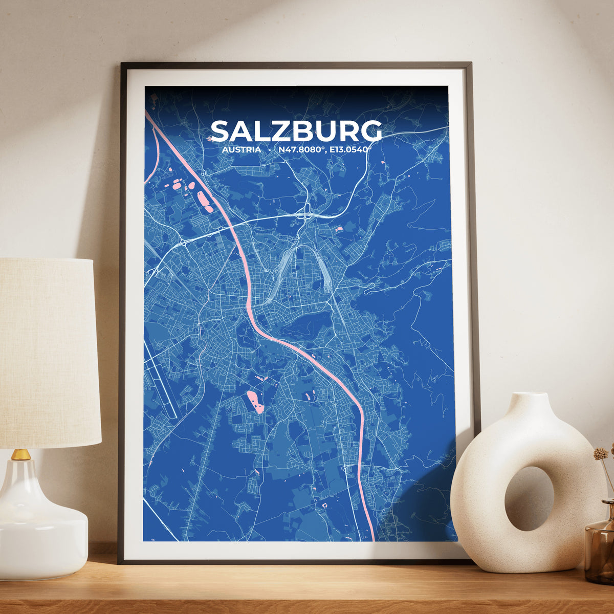 Salzburg Candy Map Poster
