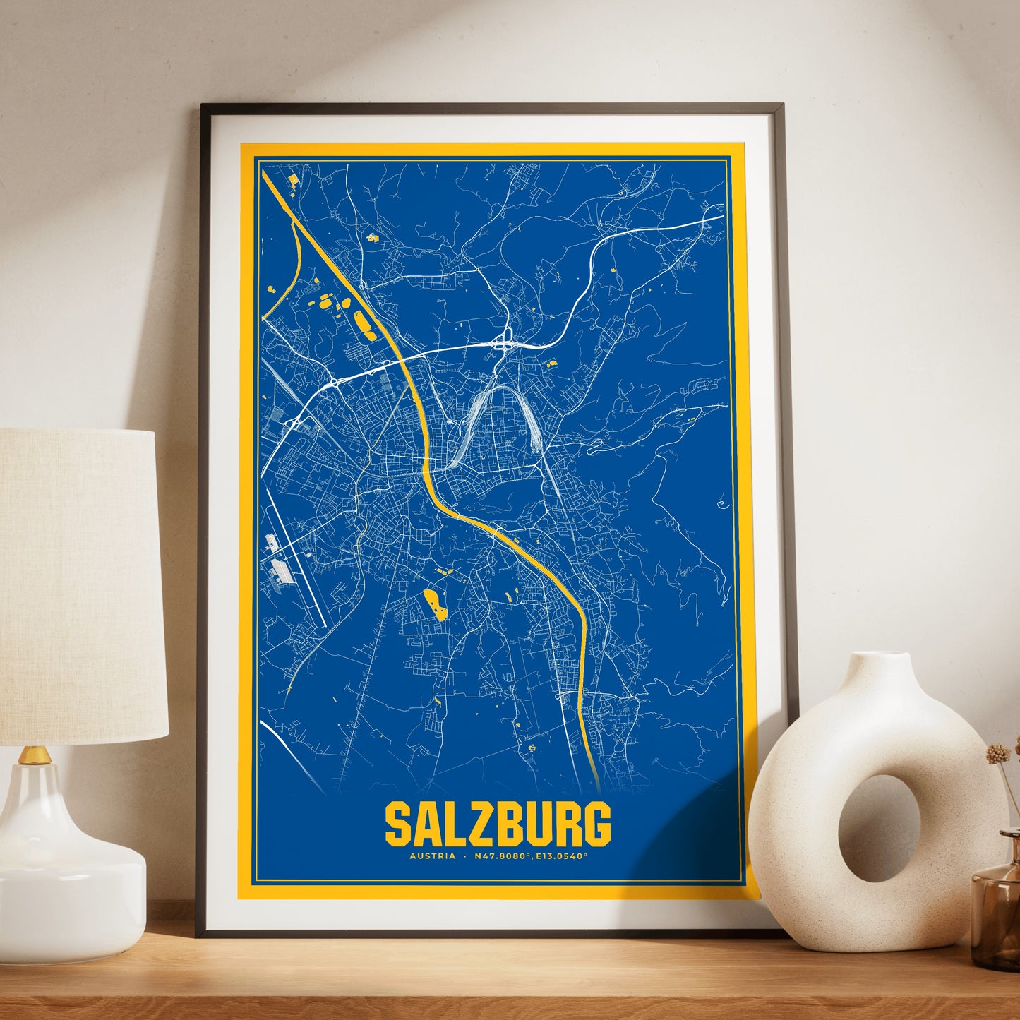 Salzburg Blockbuster Map Poster