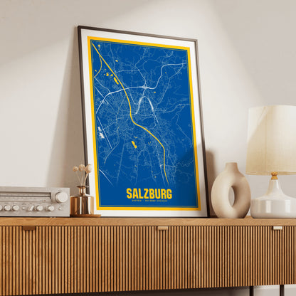 Salzburg Blockbuster Map Poster