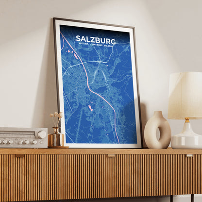 Salzburg Candy Map Poster