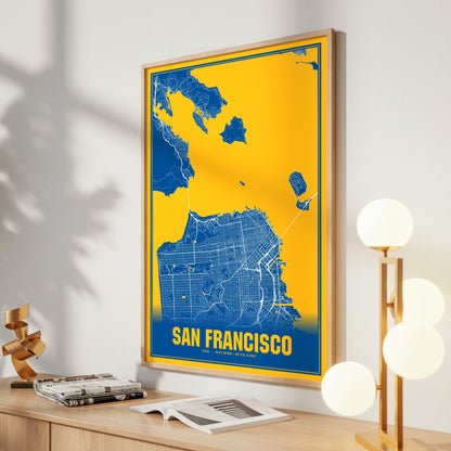 San Francisco Blockbuster Map Poster