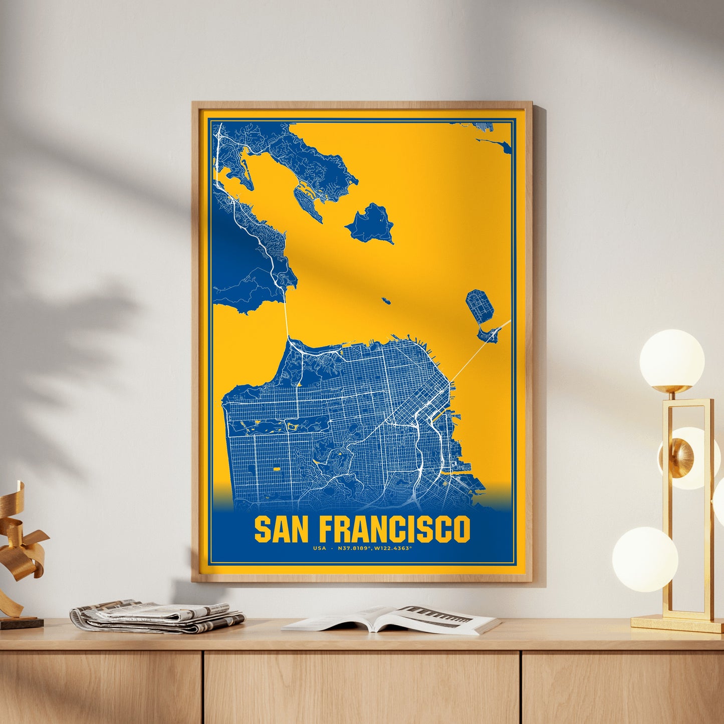 San Francisco Blockbuster Map Poster
