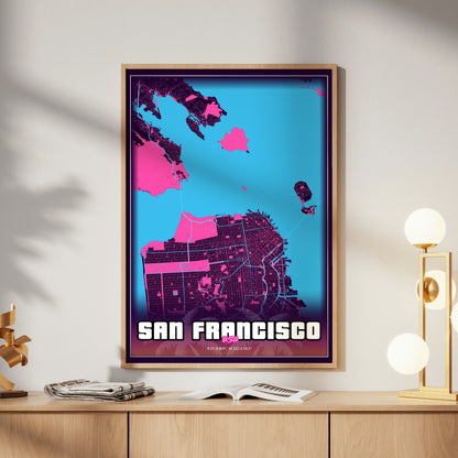 San Francisco GTA Map Poster