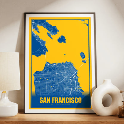 San Francisco Blockbuster Map Poster