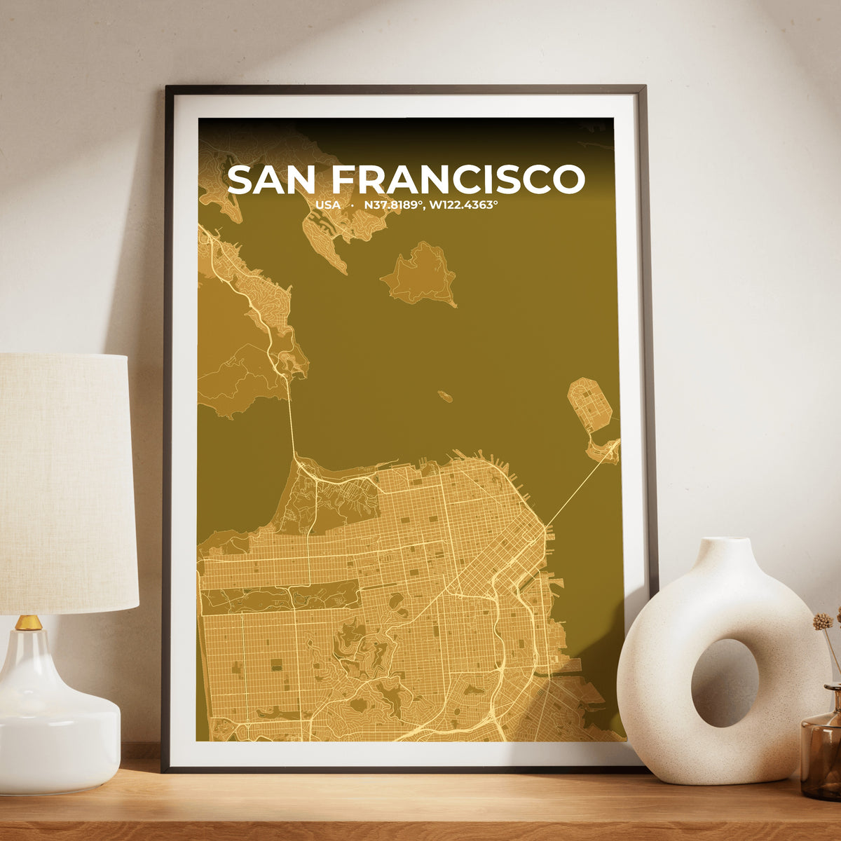 San Francisco Forge Map Poster
