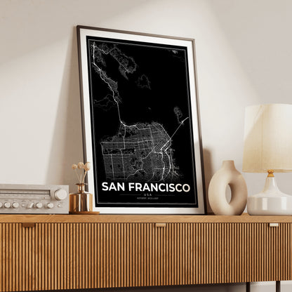 San Francisco Modern Map Poster
