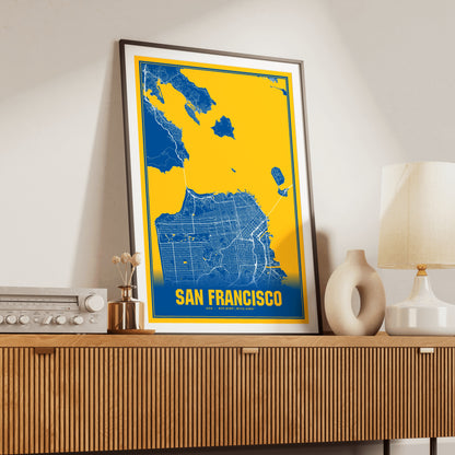 San Francisco Blockbuster Map Poster