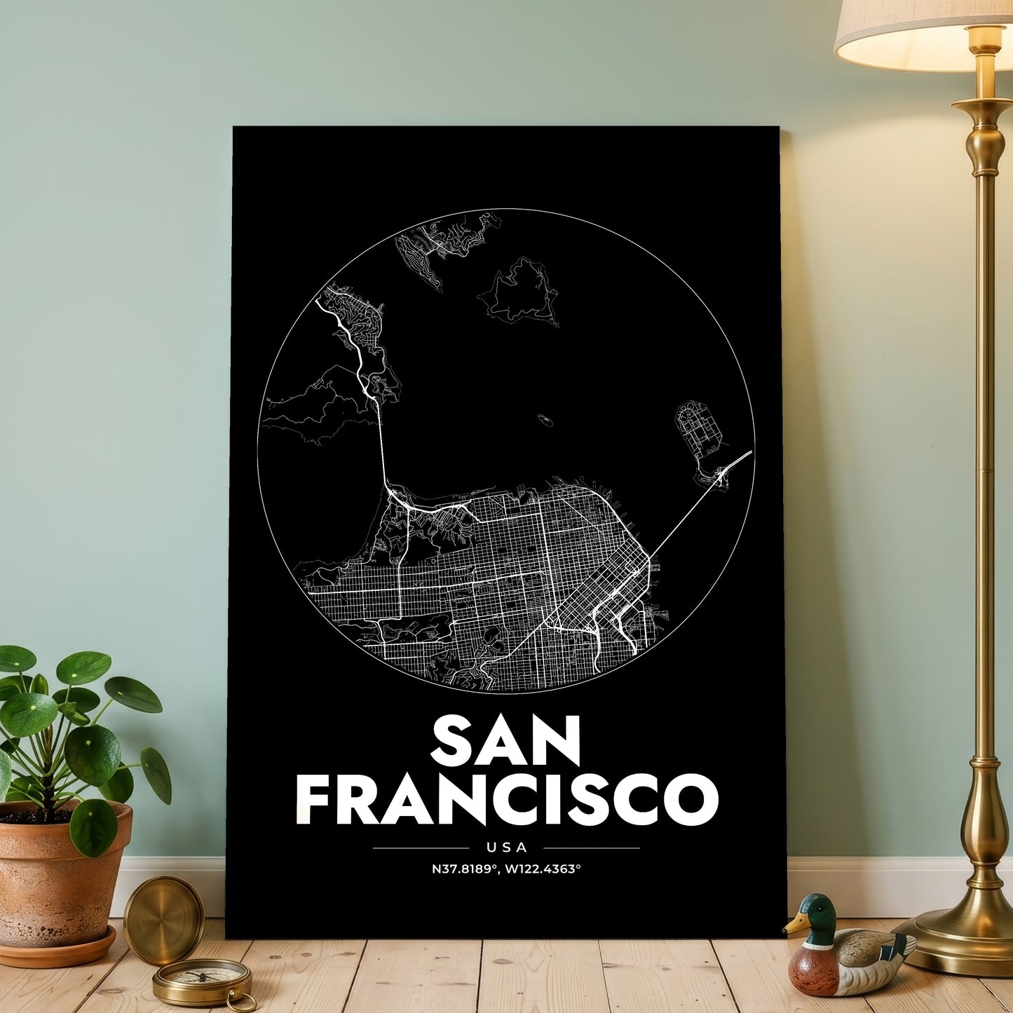 San Francisco Spot Map Poster