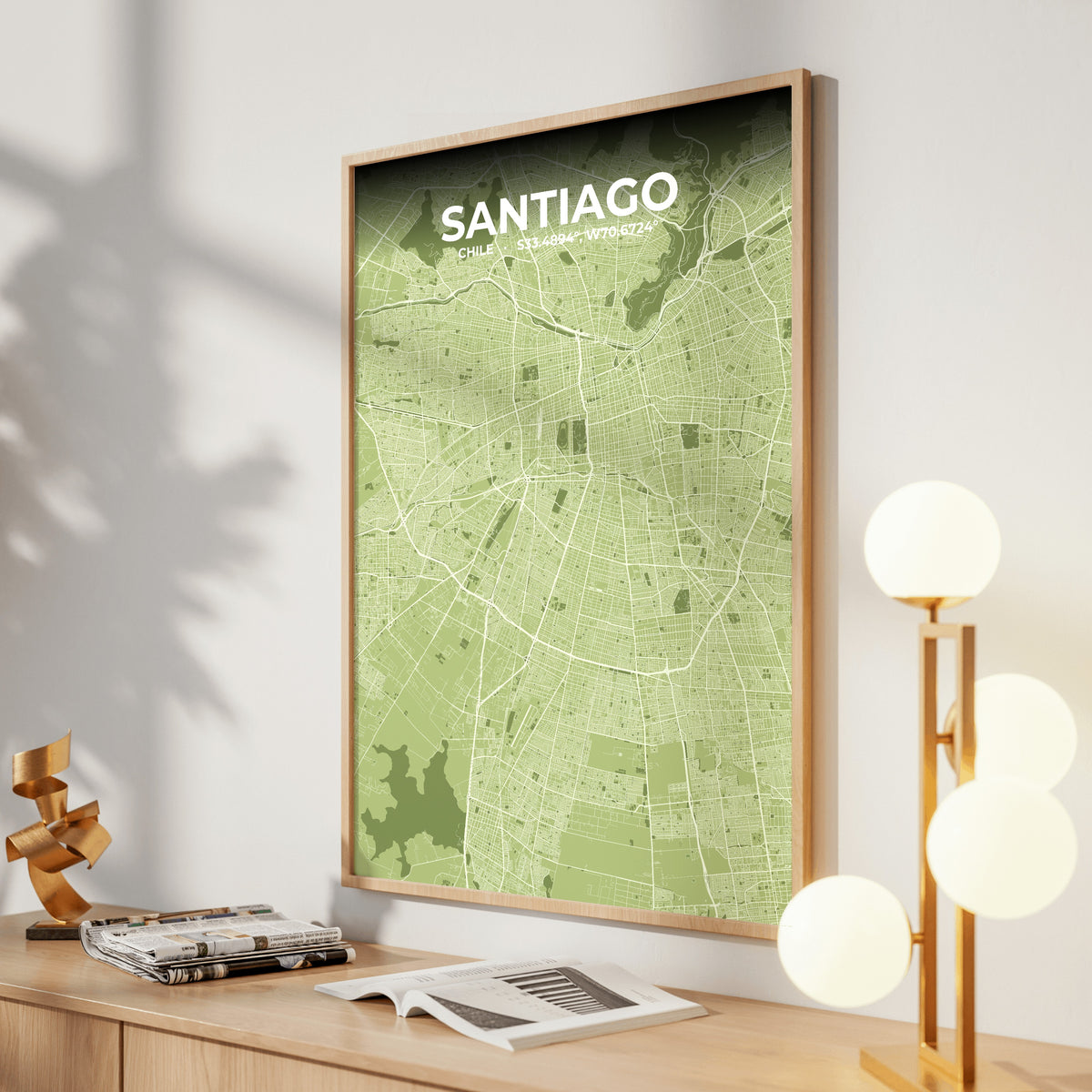 Santiago Grove Map Poster