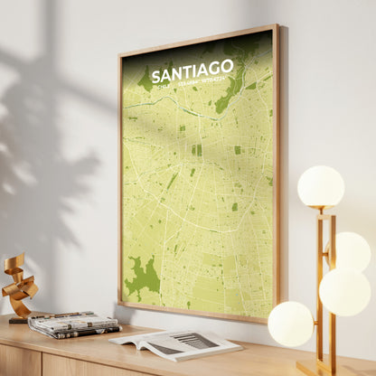 Santiago Fern Map Poster