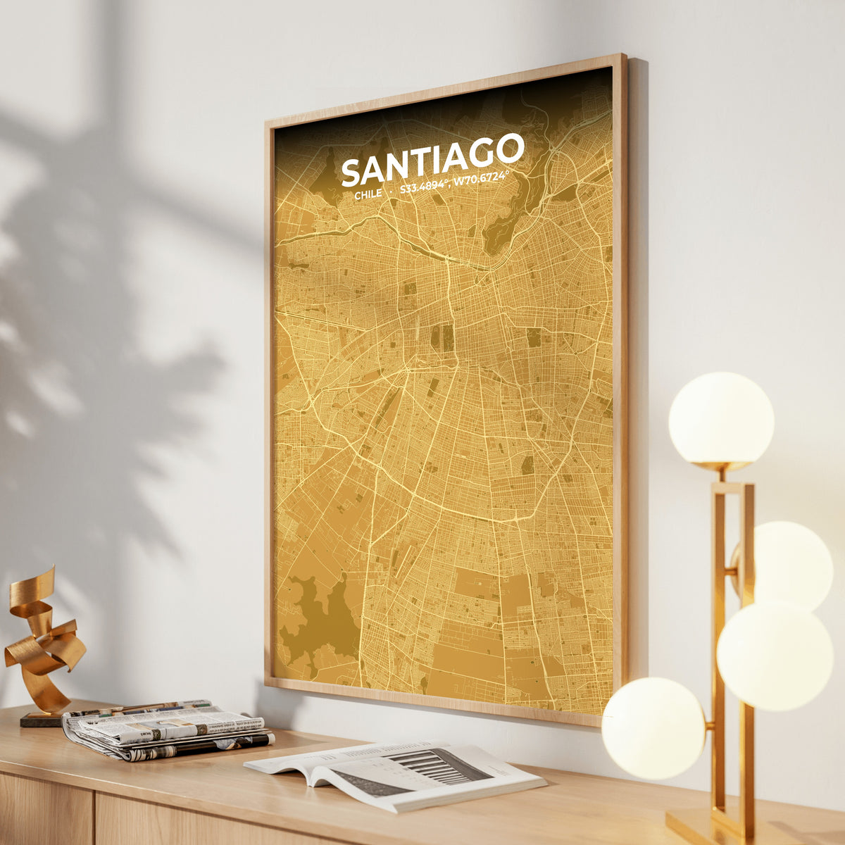 Santiago Forge Map Poster