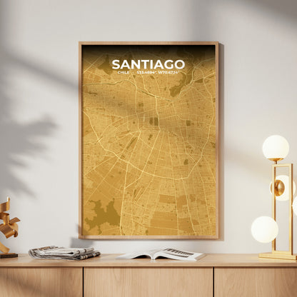 Santiago Forge Map Poster