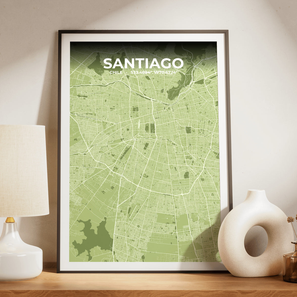 Santiago Grove Map Poster