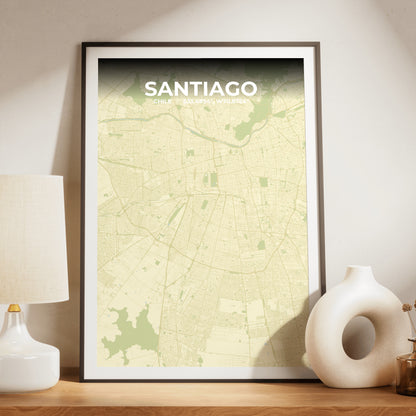 Santiago Drift Map Poster