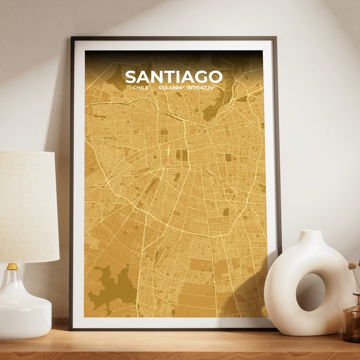 Santiago Forge Map Poster