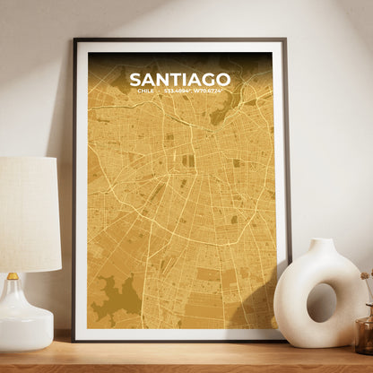 Santiago Forge Map Poster