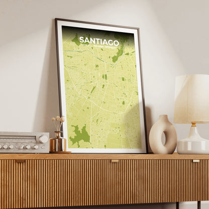 Santiago Fern Map Poster