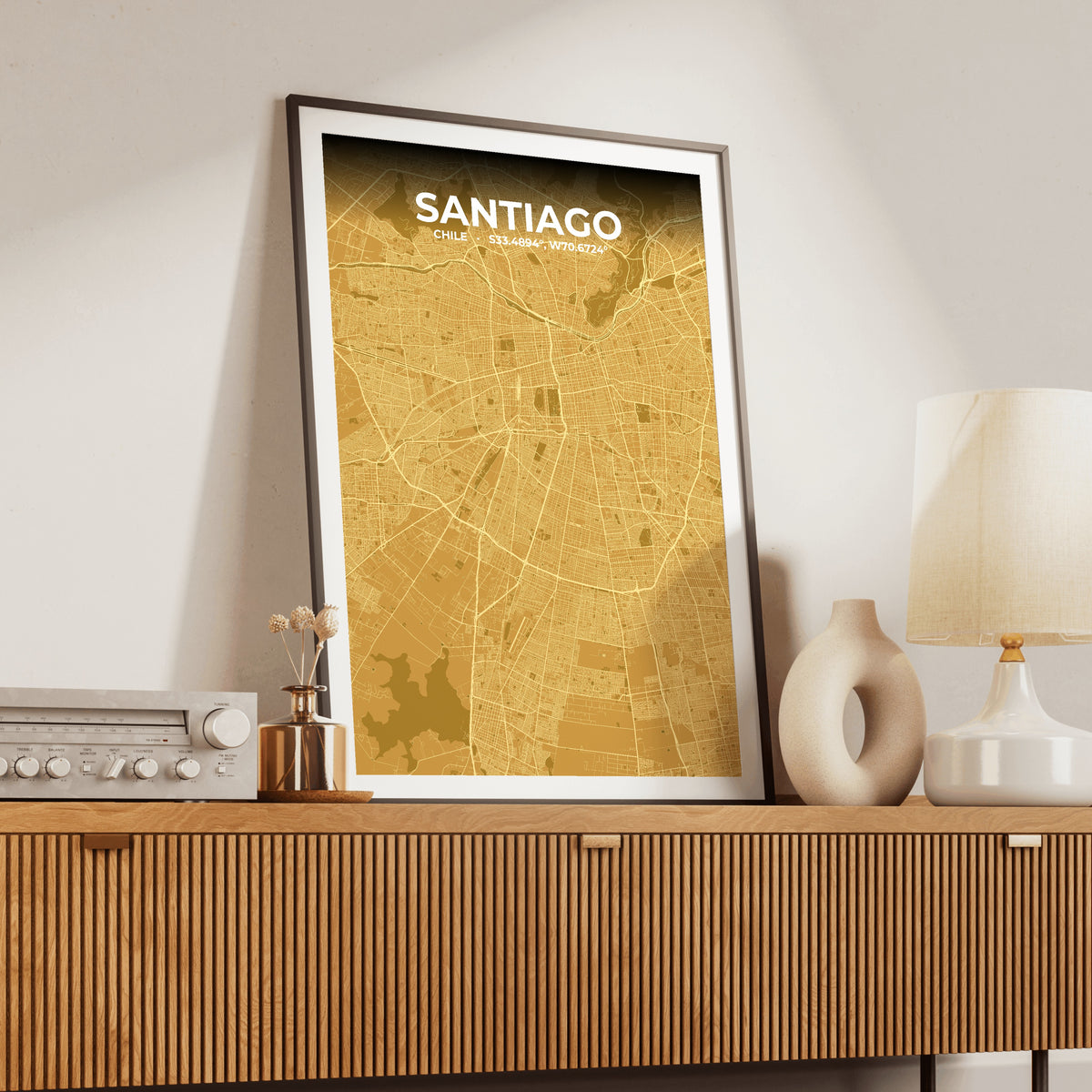Santiago Forge Map Poster
